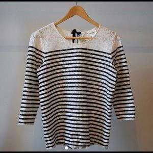 Sezane Breton lace top size 40(EU)